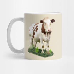 Cow In A Patch Of Grass Mug